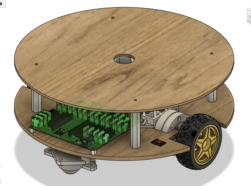 绘制预先编程线条的编程小车3D图纸 f3d STEP格式
